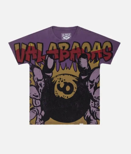 Valabasas 8Ball Vintage Purple T Shirt (2)