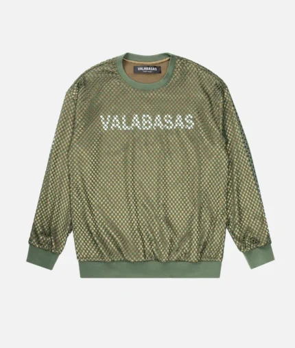 Valabasas Caviera Suede Green Sweater (2)