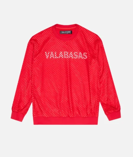 Valabasas Caviera Suede Red Sweater (2)