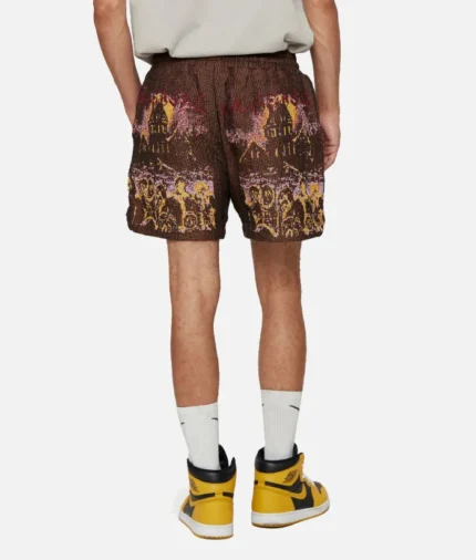 Valabasas Ghost Hands Brown Tapestry Shorts (1)