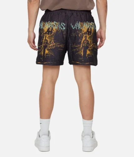 Valabasas Ghost Hands Purple Tapestry Shorts (1)