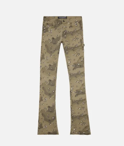 Valabasas Mr. Extendo Camo Stacked Jeans Flare (2)