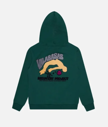 Valabasas Recovery Project Fleece Hoodie Green (1)