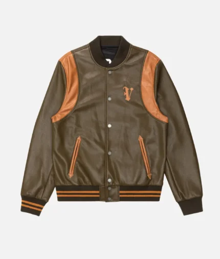 Valabasas Unaversita Olive Brown Leather Jacket (2)