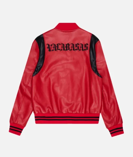 Valabasas Unaversita Red Leather Jacket (1)