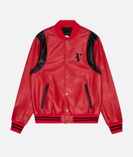 Valabasas Unaversita Red Leather Jacket (2)