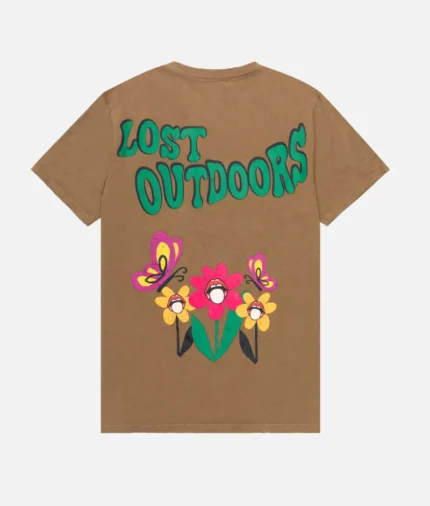 Valabasas Wild Flower Vintage Brown T Shirt (1)